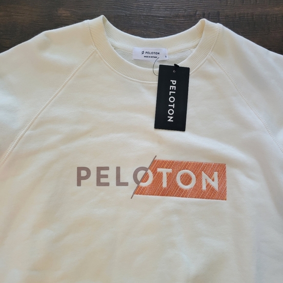 New Peloton Embroidered Crew Neck Sweatshirt, Size Small S Logo - Picture 3 of 5